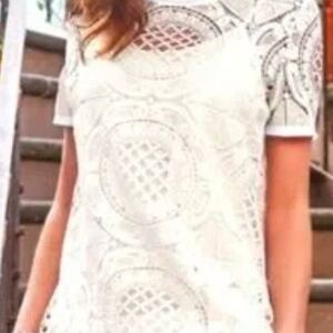 Sundance White Lace Blouse